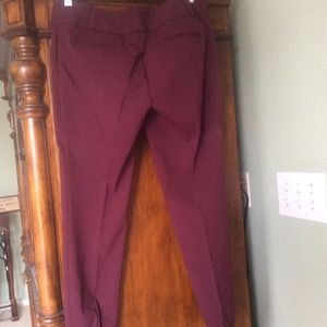 Burgundy pants
